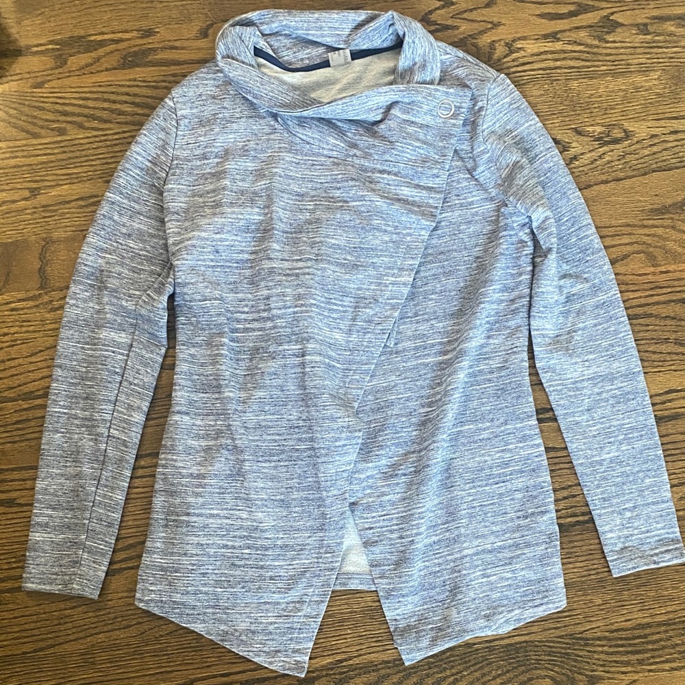 Women’s Danskin Top Purple Button Up Clasp XS